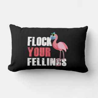 Cojín Lumbar Las mujeres se enredan sus sentimientos Flamingo d