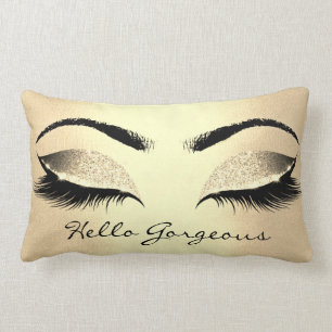 Cojín Lumbar Latigazos del maquillaje del oro de Champaigne