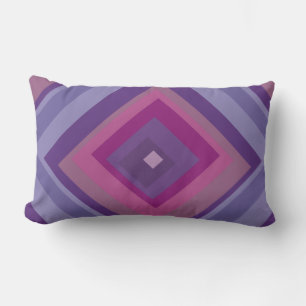 Cojín Lumbar lavanda de pasión púrpura campos de diamante arte