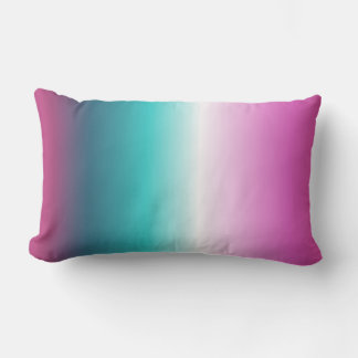Cojín Lumbar lavanda de unicornio verde azulada sirena turquesa