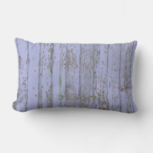 Cojín Lumbar Lavanda Faux Madera Textura Lumbar Pillow