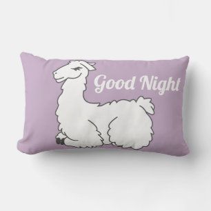 Cojín Lumbar Lavanda Sleepy Llama Buena Noche