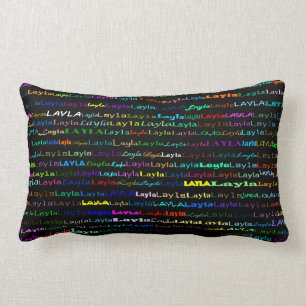 Cojín Lumbar Layla Text Design I Lumbar Pillow
