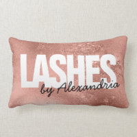 Lazas Rosa Dorado Sparkle Script Nombre Salón De B