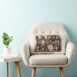 Cojín Lumbar Lecturas de antigüedades y floraciones