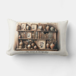 Cojín Lumbar Lecturas de antigüedades y floraciones