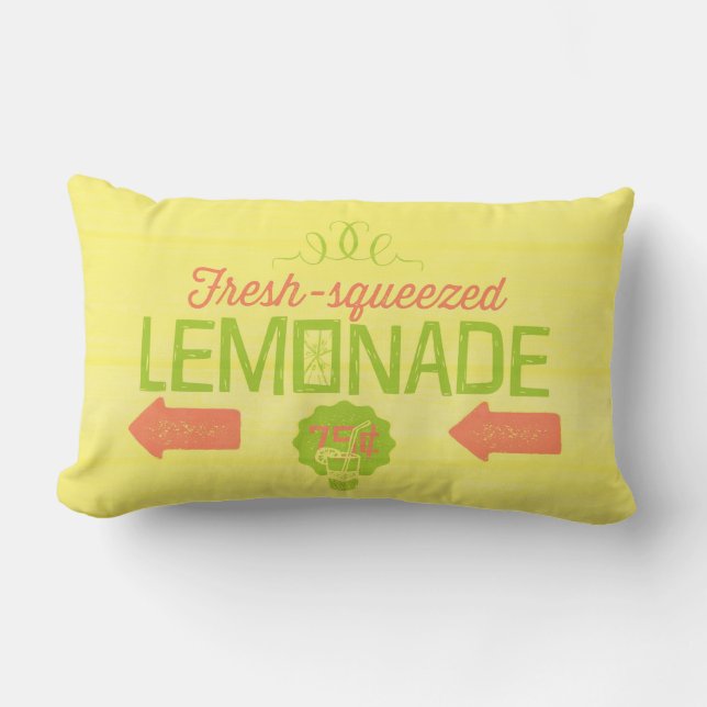 Cojín Lumbar Lemonada fresca exprimida (Anverso)