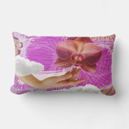Cojín Lumbar Lesbian Pride Pink Orchid Sexy Subtle Sapphic WLW