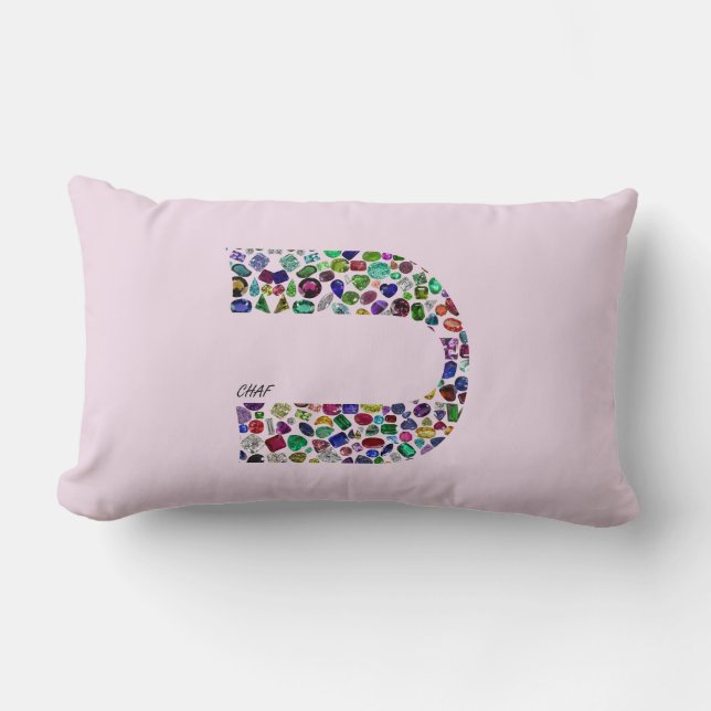 Cojín Lumbar Letra 'CHAF' (Anverso)