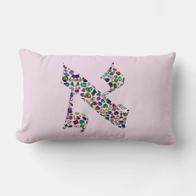 Cojín Lumbar Letra hebrea ALEF (Anverso)