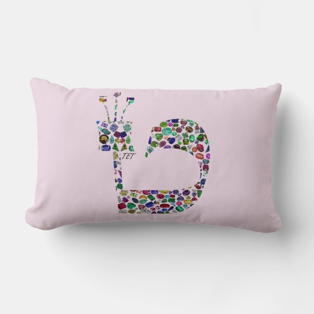 Cojín Lumbar Letra hebrea 'TET' (Anverso)