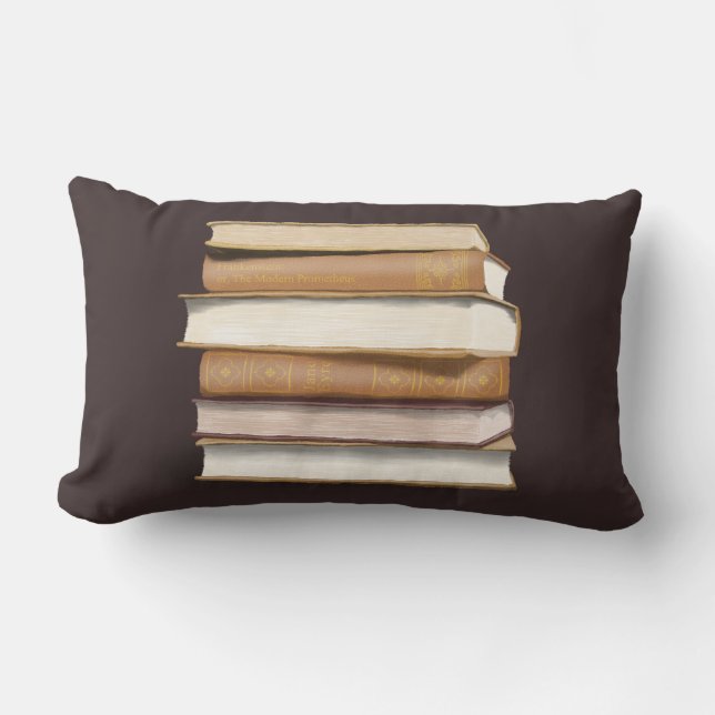 Cojín Lumbar Libros antiguos de la Academia Oscura (Anverso)