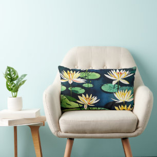Cojín Lumbar Lilies in the Lake