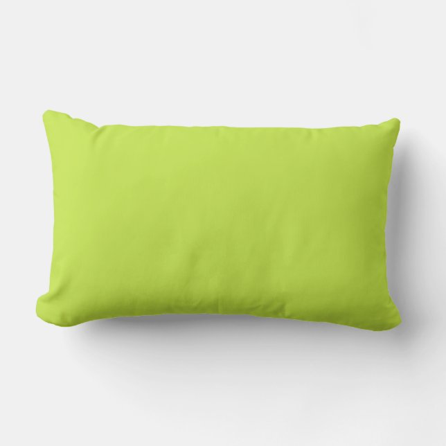 Cojín Lumbar Lime Green Lumbar Pillow 13" x 21" (Anverso)