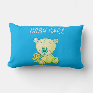 Cojín Lumbar Lime Green Teddy Bear Lumbar Pillow