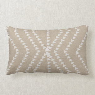 Cojín Lumbar Linaje Beige Aspecto Flechas blancas Pillow