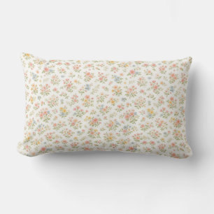 Cojín Lumbar Lindo patrón floral sin costuras pequeño y delicad