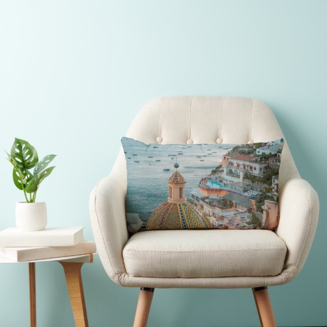 Cojín Lumbar Línea costera | Positano, Costa Amalfitana, Italia (Silla)