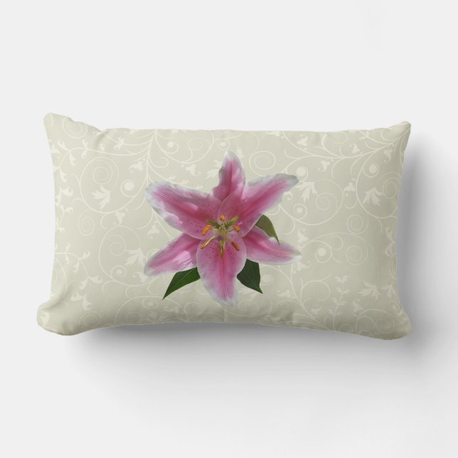 Cojín Lumbar Lirio Stargazer Sencillo (Anverso)