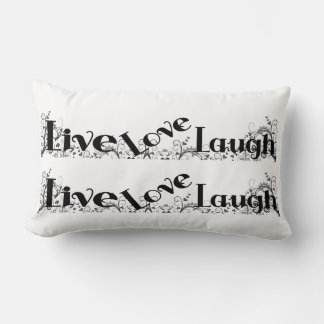 Cojín Lumbar LIVE LOVE LOUGH Design Bedroom o Couch Pillow