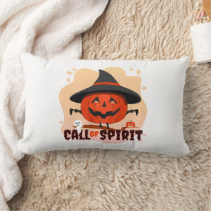 Cojín Lumbar Llamado de Espíritu de Halloween
