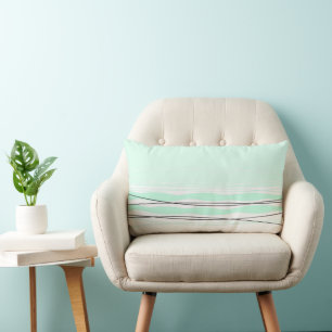 Cojín Lumbar Llumbar de espalda verde de raya atlántica