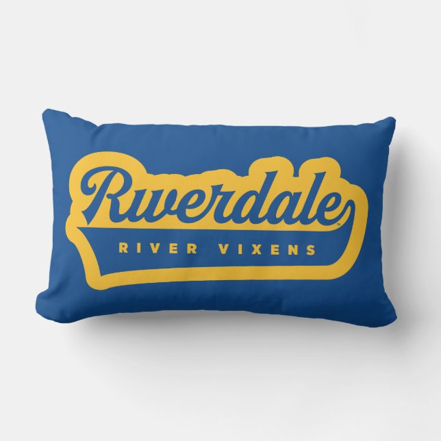 Cojín Lumbar Logo de Riverdale River Vixens (Anverso)