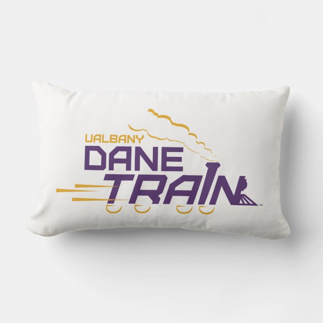 Cojín Lumbar Logo del Tren de Dane de la UAlbany (Anverso)
