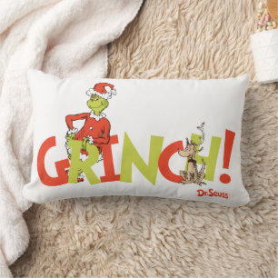 Cojín Lumbar ¡Logotipo del personaje Grinch! Gráfico