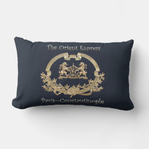 Cojín Lumbar Logotipo del tren Orient Express~París/Constantino