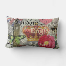 Cojín Lumbar Londres Inglaterra Viaje Viaje Arte Viejo Europa