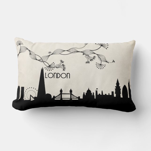 Cojín Lumbar londres skyline deco (Anverso)