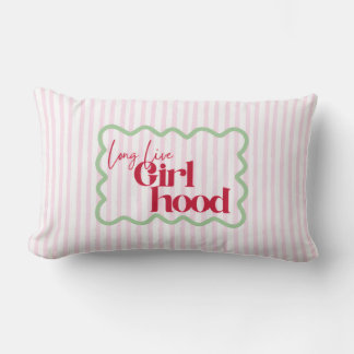 Cojín Lumbar Long Live Girlhood Play room Nursery Girly Pop