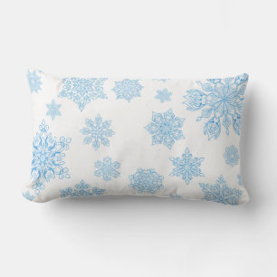 Cojín Lumbar Los copos de nieve están cayendo -