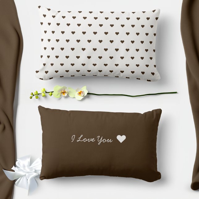 Cojín Lumbar Los corazones pequeños de San Valentín personaliza (Subido por el creador)