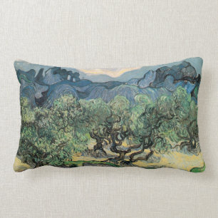 Cojín Lumbar Los olivos,1889, por Vincent van Gogh