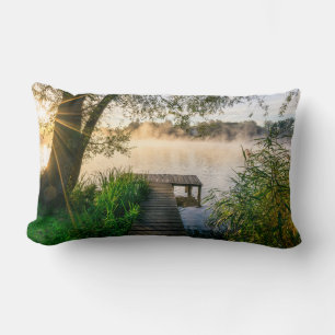 Cojín Lumbar Los primeros rayos de sol en Wesslinger See