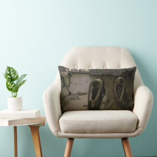 Cojín Lumbar Los raspadores de suelos de Gustave Caillebotte