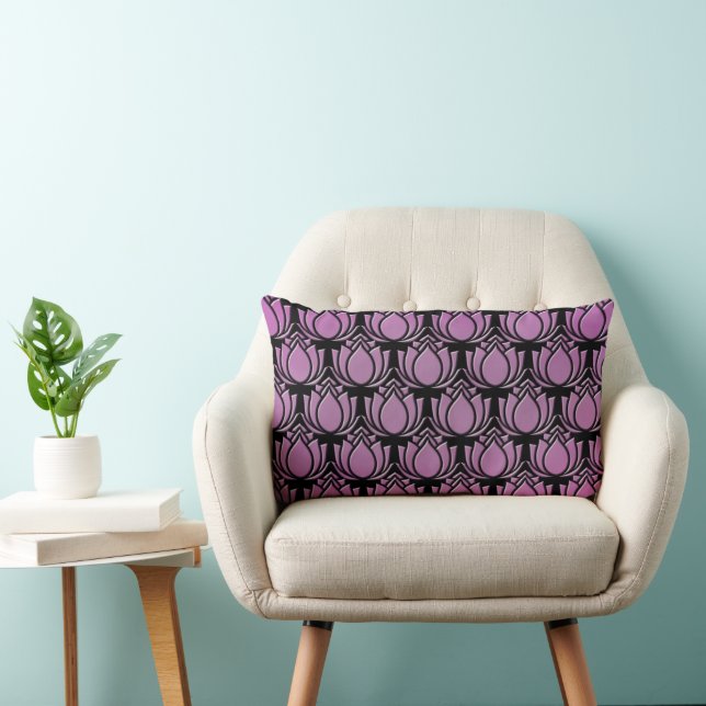 Cojín Lumbar Loto rojo-violeta (Silla)