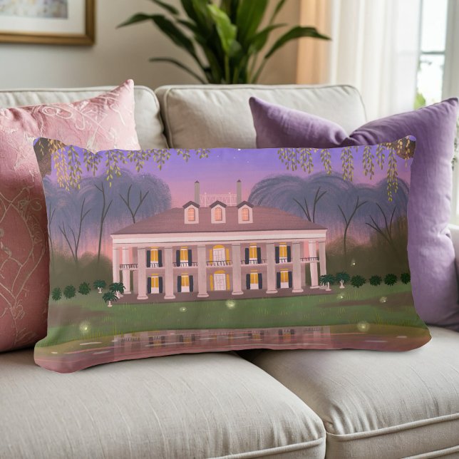 Cojín Lumbar Louisiana Southern Mansion House Purple (Subido por el creador)