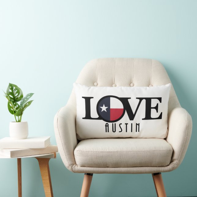 Cojín Lumbar LOVE Austin Texas (Silla)