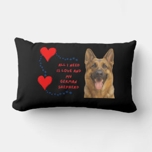 Cojín Lumbar Love & My German Shepherlow 🐾 ❤️