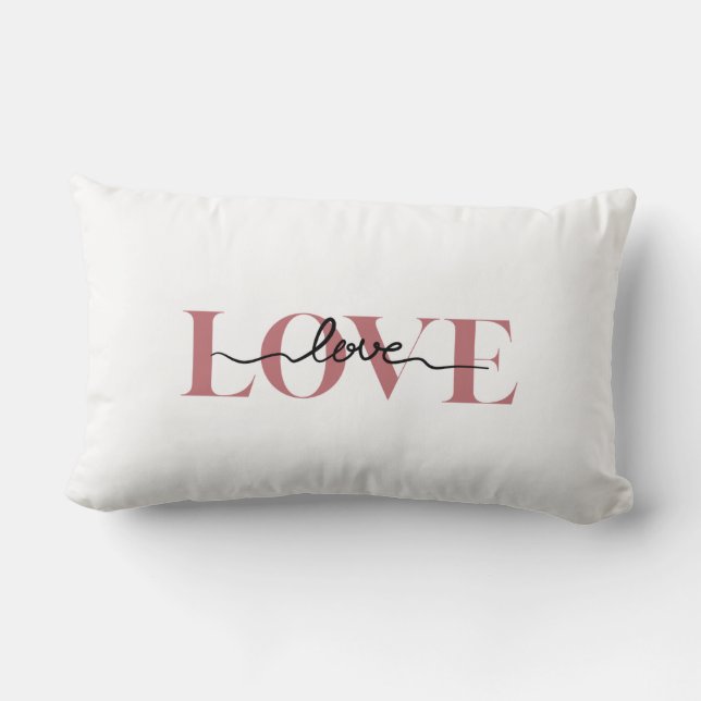 Cojín Lumbar LOVE Wedding Accent Pillow (Reverso )