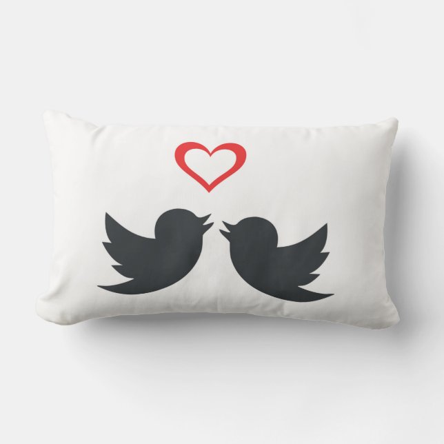 COJÍN LUMBAR LOVEBIRDS (Anverso)