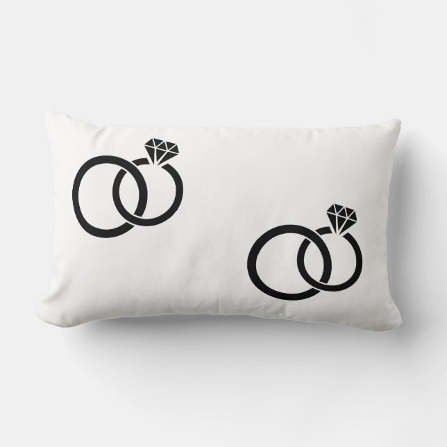 COJÍN LUMBAR LOVING PILLOW FOR THE "NEWLYWEDS" AÑADE NOMBRES (Anverso)