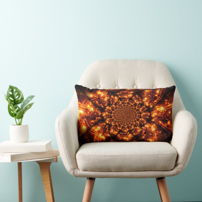 Cojín Lumbar Luces Doradas Brillantes (Silla)