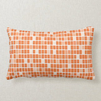 Cojín Lumbar Lumbar del mosaico del rectángulo de la mandarina