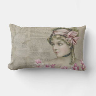 Cojín Lumbar Lumbar Pillow, el periódico victoriano Steampunk L