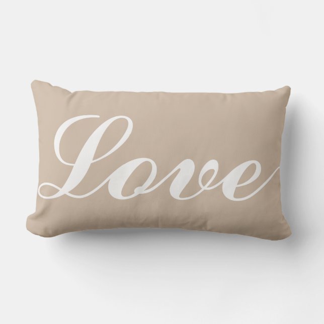 Cojín Lumbar Lumber Cushion - Amor (Beige) (Anverso)