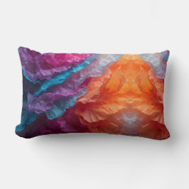 Cojín Lumbar Luminous Abstract Tissue Paper Layers